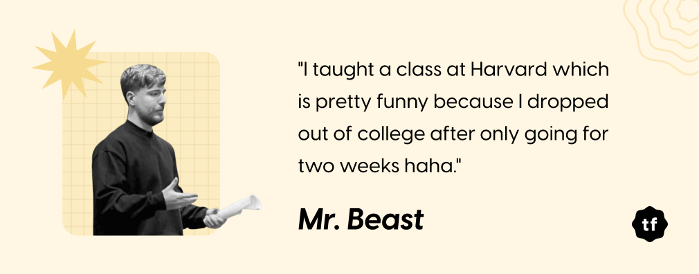 MrBeast visits Harvard, teaches business class